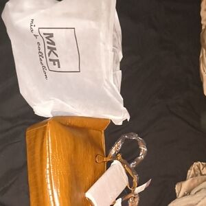 MKF Collection Women's Tan Shoulder Bag